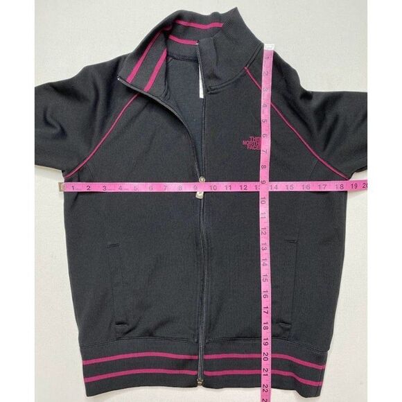 Womens North Face Back Pink Raglan Sleeve Zip Front Jacket Sz Medium - Picture 9 of 9